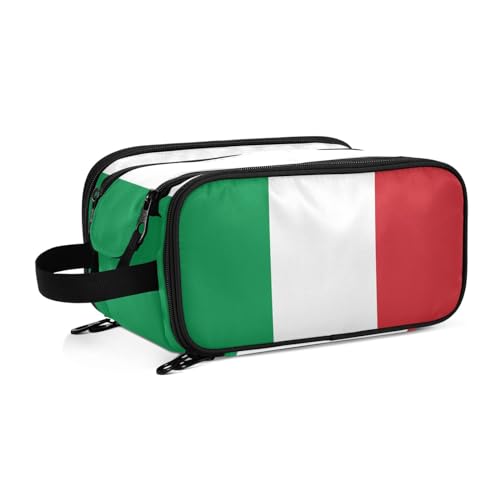 Kosmetiktasche für Damen, Motiv: italienische Flaggen, groß, Make-up-Tasche, Organizer, mehrfarbig, Einheitsgröße, Beauty Case von ILmira