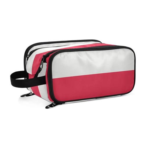 Polen Flaggen Damen Kulturbeutel Große Make-up Tasche Organizer Reise Kosmetiktasche, mehrfarbig, Einheitsgröße, Beauty Case von ILmira