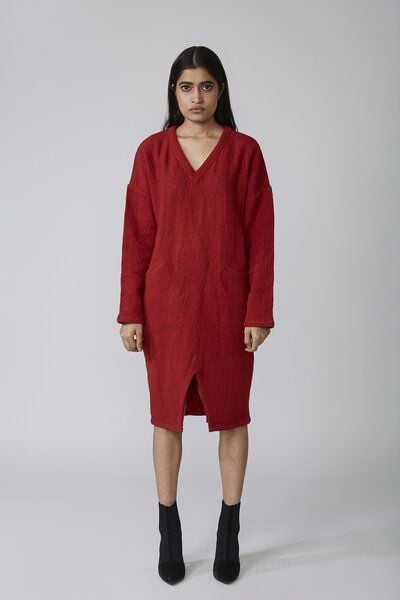 ÏMAIMA Susan oversize Kleid aus hand-gewebter Biobaumwolle von ÏMAIMA