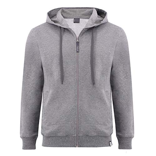 Imako® Herren sportlicher Herren Kapuzenpullover Kapuzenjacke Hoody Sweatshirt, hellgrau,Gr. XXL von Imako