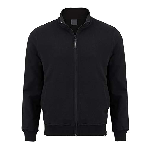 Imako® Herren sportlicher Herren Kapuzenpullover Kapuzenjacke Hoody Sweatshirt, schwarz, Gr. M von Imako