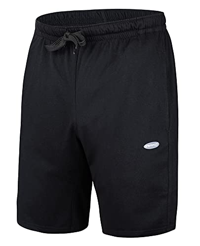 Imako Kurze Hose Herren I Herren Shorts I Bermuda Shorts Herren mit Seitentaschen - Tunnelzug I Herren Shorts für Heim und Freizeit Schwarz Gr. 4XL von Imako