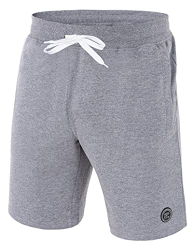 Imako Kurze Hose Herren I Herren Shorts I Bermuda Shorts Herren mit Seitentaschen und Reißverschluss und Tunnelzug I Herren Shorts für Heim und Freizeit Grau Gr. 3XL von Imako