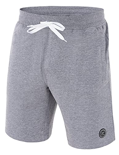 Imako Kurze Hose Herren I Herren Shorts I Bermuda Shorts Herren mit Seitentaschen und Reißverschluss und Tunnelzug I Herren Shorts für Heim und Freizeit Grau Gr. XXL von Imako