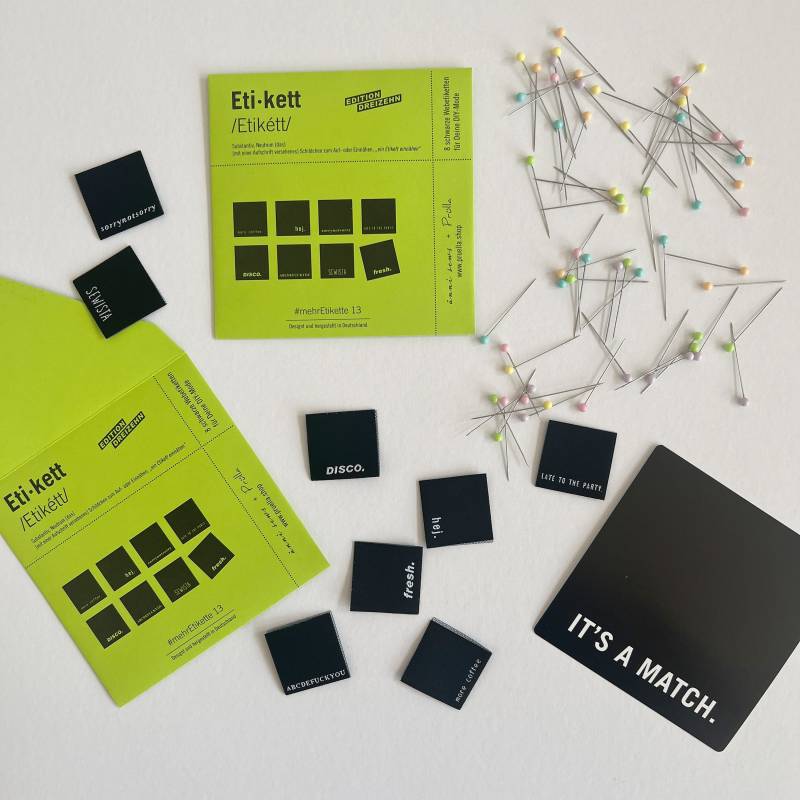 13. Edition Typo #mehretikette - 8 Webetiketten Von Prülla Und Ännie von IMCstoffwelten