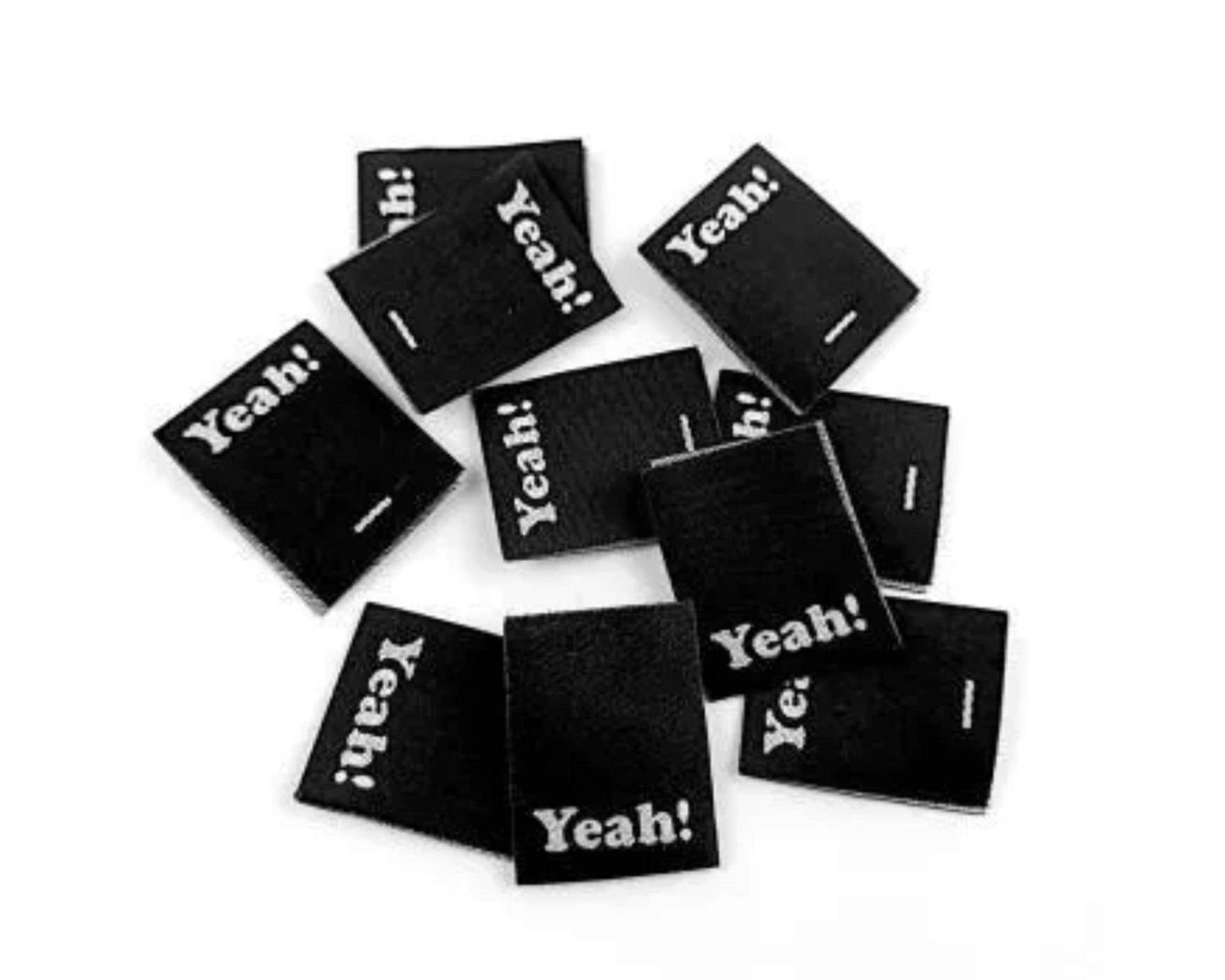 Etikett "Yeah" - 5Er Set von IMCstoffwelten