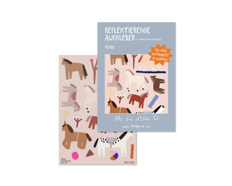 Halfbird Reflektierende Aufkleber Pferde von IMCstoffwelten