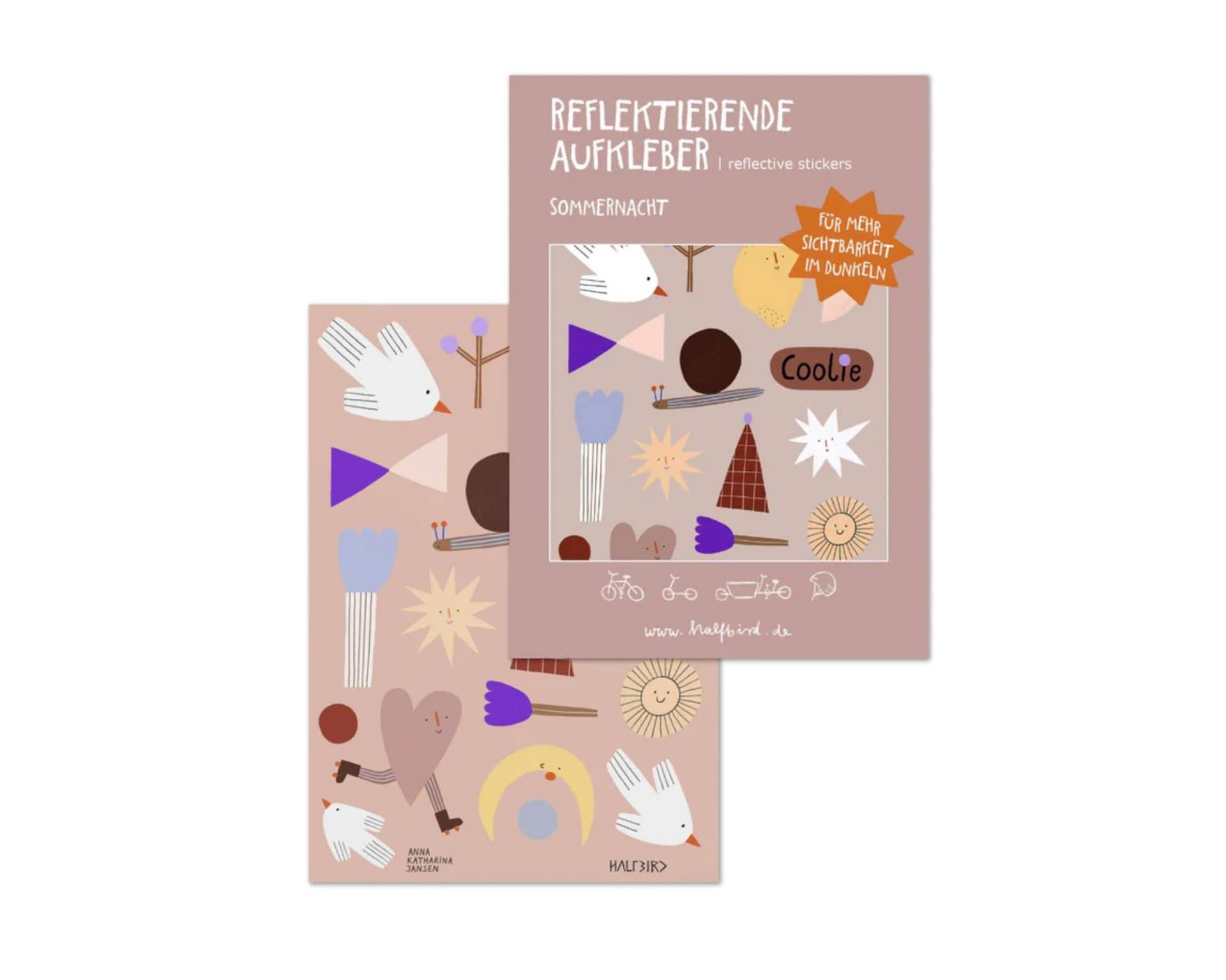 Halfbird Reflektierende Aufkleber "Sommernacht" von IMCstoffwelten