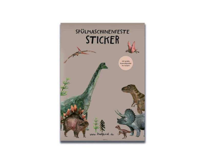 Halfbird Spülmaschinenfeste Aufkleber Dinos von IMCstoffwelten