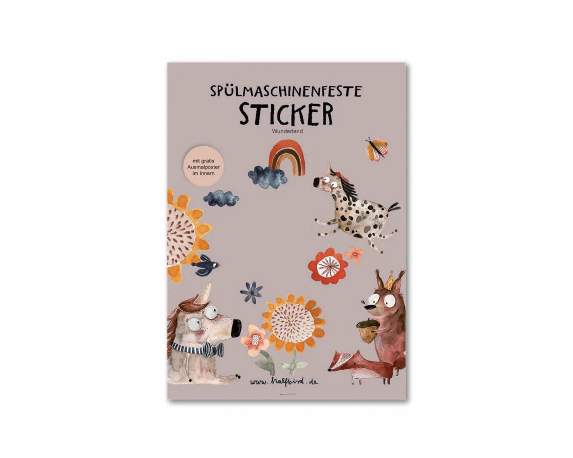 Halfbird Spülmaschinenfeste Aufkleber Wunderland von IMCstoffwelten