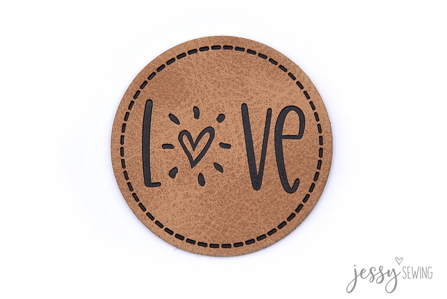 Kunstleder Label "Love" Von Jessy Sewing - Ab 2 Stück von IMCstoffwelten