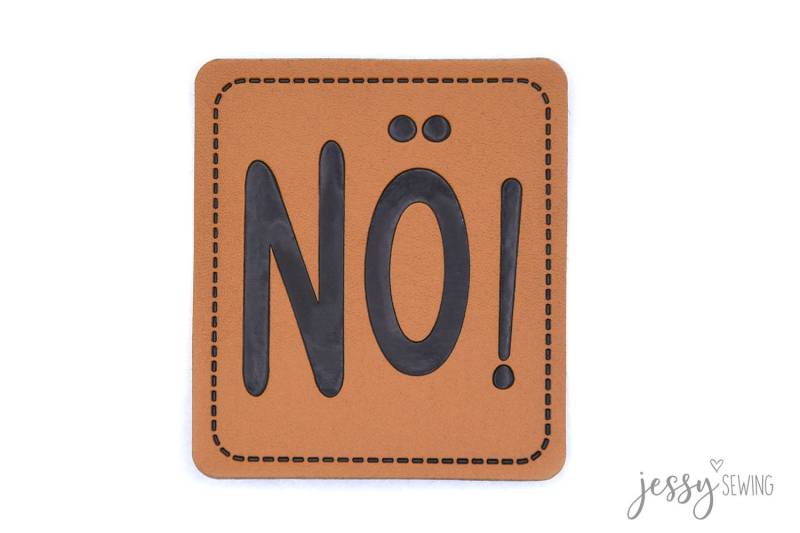 Kunstleder Label "Nö Mustard" Von Jessy Sewing - Ab 2 Stück von IMCstoffwelten