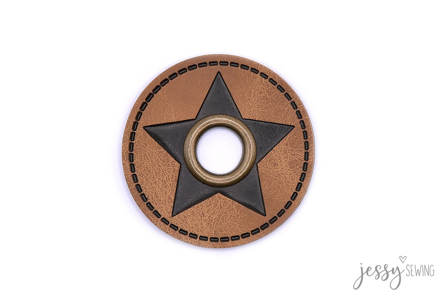 Kunstleder Ösen "Stern" Von Jessy Sewing - Ab 2 Stück von IMCstoffwelten