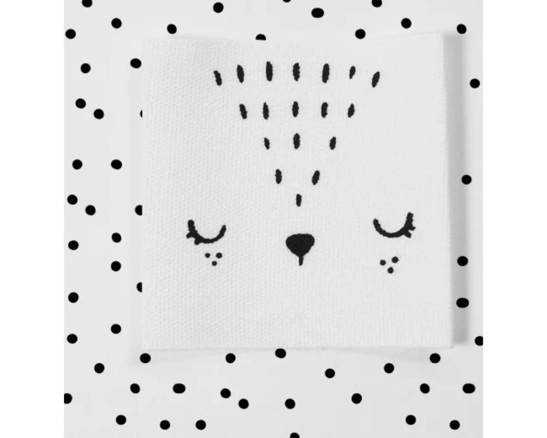 Paul & Clara Baumwolllabel "Rehgesicht" - 4Er Set von IMCstoffwelten