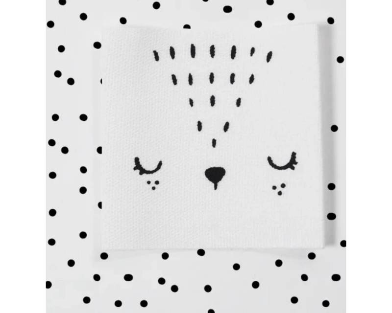 Paul & Clara Baumwolllabel "Rehgesicht" - 4Er Set von IMCstoffwelten