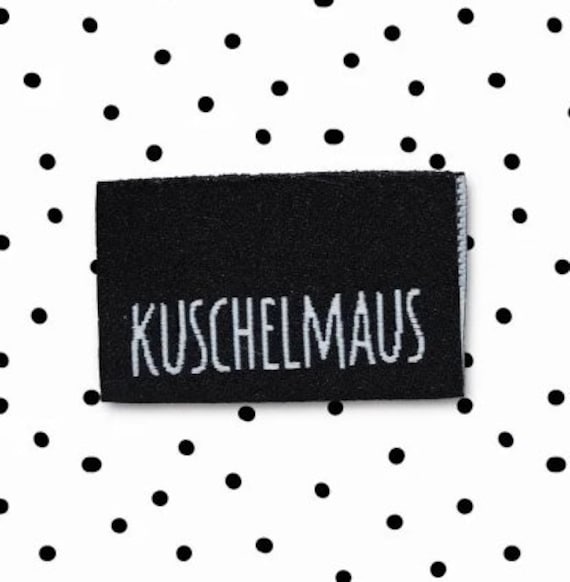 Paul & Clara Weblabel "Kuschelmaus" - 4Er Set von IMCstoffwelten