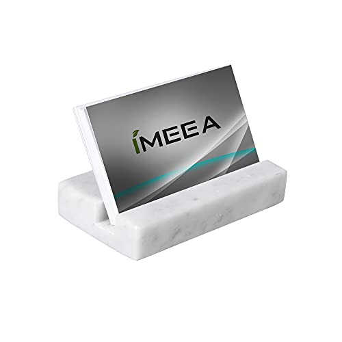 IMEEA Marmor Visitenkartenhalter, Business-Stil Visitenkarten-Etuis, Visitenkarten Aufbewahrung Büro Kartenhalter Organizer im Büro oder Empfangsbereich (25 Stück ) von IMEEA