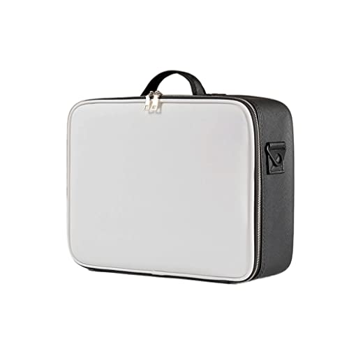 Make-up Tasche Tragbare Kosmetik-Organizer Leder Multi-Fach-Make-up-Künstler Professionelle Make-up-Set Reise-Toilettentasche Parfüm Organizer(B,L-40.5cm/15.94inch) von IMEITE