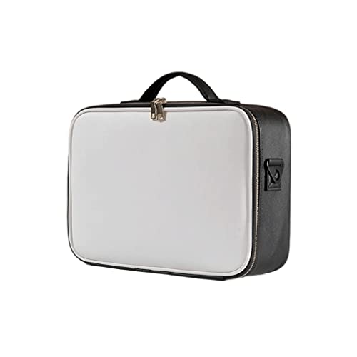Make-up Tasche Tragbare Kosmetik-Organizer Leder Multi-Fach-Make-up-Künstler Professionelle Make-up-Set Reise-Toilettentasche Parfüm Organizer(B,M-37cm/14.56inch) von IMEITE