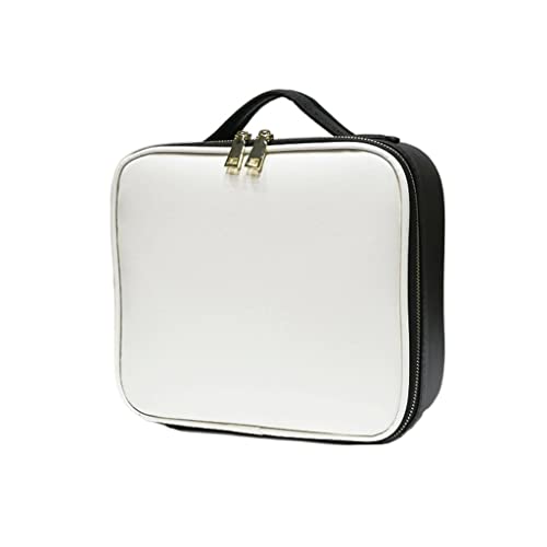 Make-up Tasche Tragbare Kosmetik-Organizer Leder Multi-Fach-Make-up-Künstler Professionelle Make-up-Set Reise-Toilettentasche Parfüm Organizer(B,S25.5cm/10.03inch) von IMEITE