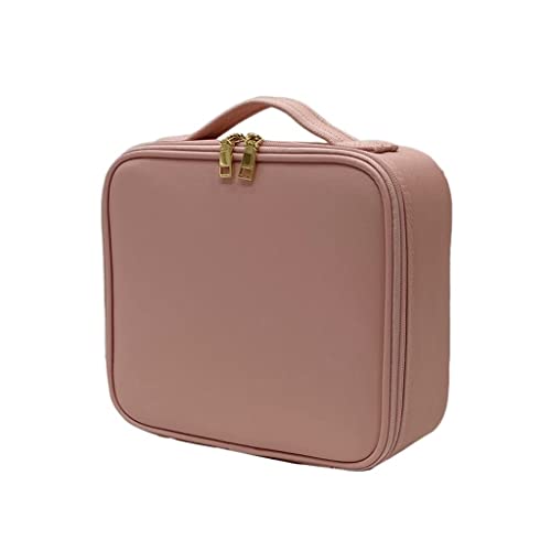 Make-up-Tasche Tragbarer Kosmetik-Organizer aus Leder mit mehreren Fächern für professionelle Make-up-Künstler, Reise-Make-up-Set, Kulturbeutel, Organizer für Parfüm (A,S25,5 cm/10 von IMEITE