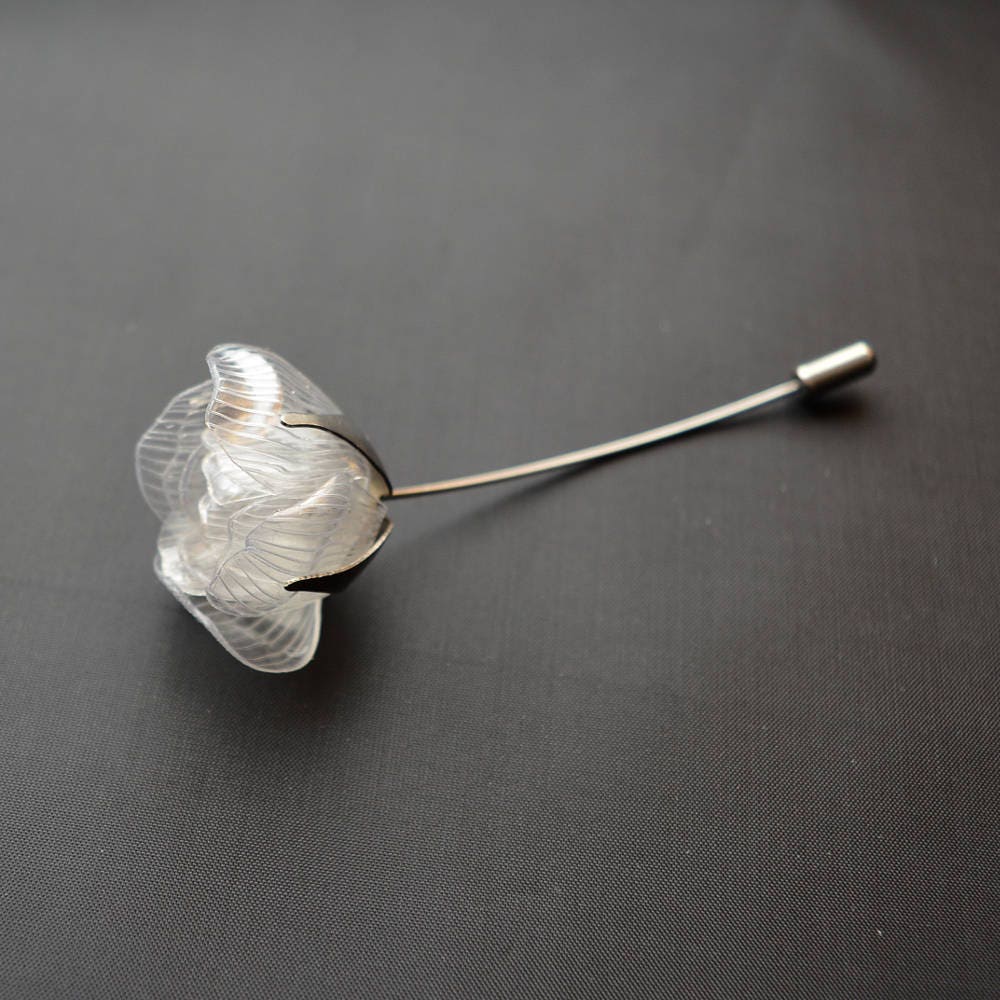 Eco Freundliche Brosche Weiße Blume Eco Freundliche Brosche Weiße Blume von IMHjewellery
