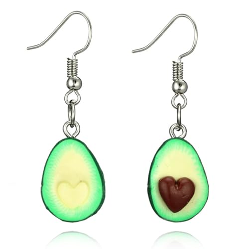 IMIKEYA 1 Paar Avocado Ohrringe für Frauen Herzförmige Grüne Frucht Charms Leicht und Langlebig für Perfektes für Freundinnen und Familie IMIKEYA 1 Paar Avocado Ohrringe für Frauen Herzförmige Grüne Frucht Charms Leicht und Langlebig für Perfektes für Freundinnen und Familie von IMIKEYA