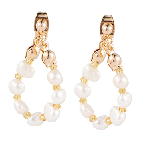 IMIKEYA 1 Paar Edelstein Perlen Ohrringe für Damen Tropfenohrringe mit Stilvollem Design für Täglichen Gebrauch Schmuckstücke für Frauen und Mädchen von IMIKEYA