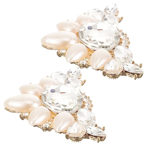 IMIKEYA 1 Paar Hochzeit Schuhclips mit Strass Dekorative Clips für High Heels Vielseitige Schuhschmuck Anstecker für Damen für Hochzeiten und Festliche Anlässe von IMIKEYA