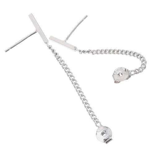 IMIKEYA 1 Paar Kette Ohrringe Sterling Silber für Damen und Hypoallergene Ohrringe für Formelle Anlässe und Alltag Perfektes Valentinstagsgeschenk IMIKEYA 1 Paar Kette Ohrringe Sterling Silber für Damen und Hypoallergene Ohrringe für Formelle Anlässe und Alltag Perfektes Valentinstagsgeschenk von IMIKEYA