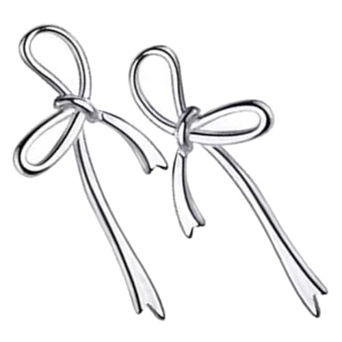 IMIKEYA 1 Paar Kleines Schleifen Ohrstecker für Damen Leichte Ohrringe Hochwertigem Material für Partys Hochzeiten und Besondere Anlässe von IMIKEYA