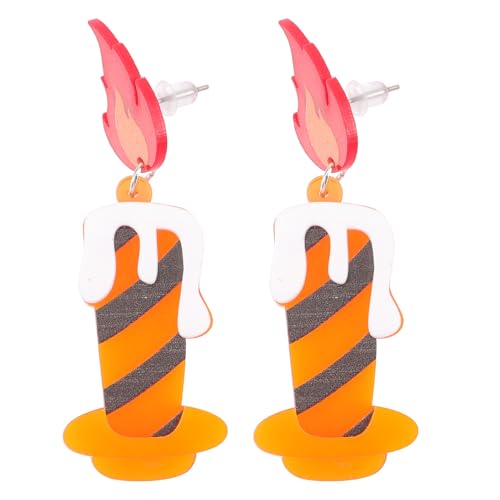 IMIKEYA Kreative Kerzenohrringe für Frauen Ohrhänger Retro Tropfenohrringe Einzigartige Damenohrringe für Halloween und Partys IMIKEYA Kreative Kerzenohrringe für Frauen Ohrhänger Retro Tropfenohrringe Einzigartige Damenohrringe für Halloween und Partys von IMIKEYA