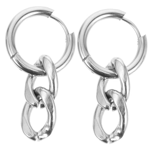 IMIKEYA 1 Paar Kubanische Kettenohrringe Hochwertigem Legierungsstahl Dangle Ohrringe für Frauen für Partys und Festliche Anlässe Trendigem Design IMIKEYA 1 Paar Kubanische Kettenohrringe Hochwertigem Legierungsstahl Dangle Ohrringe für Frauen für Partys und Festliche Anlässe Trendigem Design von IMIKEYA