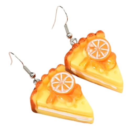IMIKEYA 1 Paar Orange Mousse Cake Ohrringe Kreative Hängende Ohrringe für Damen Lustige und Süße Ohrhänger für Freizeit Reisen und Partys und Hautfreundlich IMIKEYA 1 Paar Orange Mousse Cake Ohrringe Kreative Hängende Ohrringe für Damen Lustige und Süße Ohrhänger für Freizeit Reisen und Partys und Hautfreundlich von IMIKEYA
