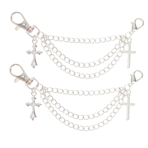 IMIKEYA Schuhketten Doppelschicht Schuhschmuck Aus Legierung Für Sneakers Und Stiefel Stilvolle Schuhdekoration Für Partys Und Alltag von IMIKEYA