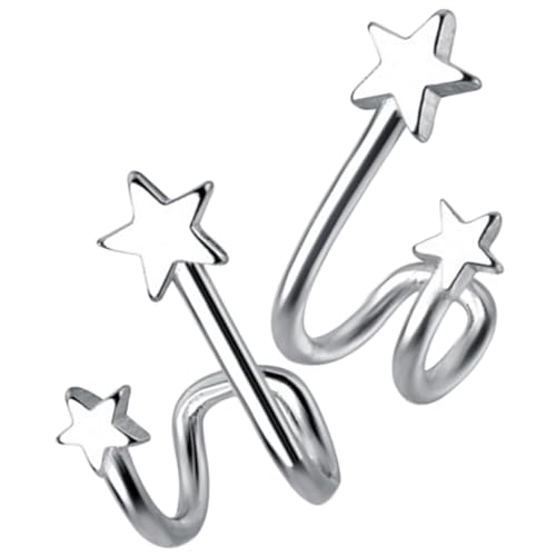 IMIKEYA 1 Paar Silber Ohrringe Damen Kleine Stern Ohrstecker Trendiger Schmuck für Frauen Leichte und Ohrringe Perfektes für IMIKEYA 1 Paar Silber Ohrringe Damen Kleine Stern Ohrstecker Trendiger Schmuck für Frauen Leichte und Ohrringe Perfektes für von IMIKEYA