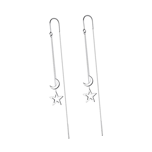 IMIKEYA 1 Paar Stern Mond Ohrringe für Frauen Langes Kettendesign Quasten Ohrringe Hypoallergen für Teenager und Damen Perfektes Accessoire für IMIKEYA 1 Paar Stern Mond Ohrringe für Frauen Langes Kettendesign Quasten Ohrringe Hypoallergen für Teenager und Damen Perfektes Accessoire für von IMIKEYA