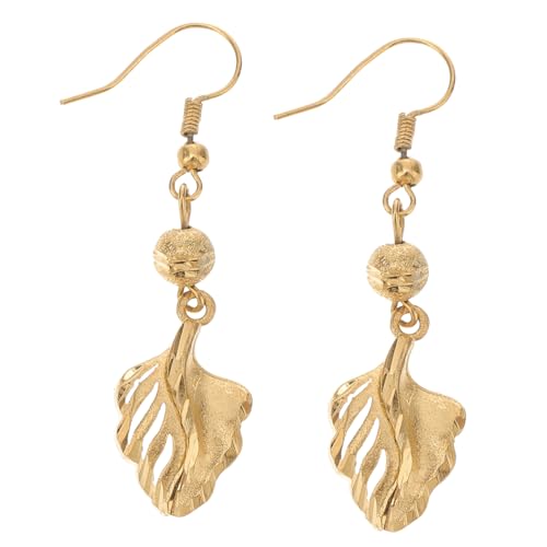 IMIKEYA 1 Paar Stylische Baumblatt Ohrhänger Goldbeschichtung Kreative Ohrschmuck für Frauen Ohrringe für Alltag und Besondere Anlässe IMIKEYA 1 Paar Stylische Baumblatt Ohrhänger Goldbeschichtung Kreative Ohrschmuck für Frauen Ohrringe für Alltag und Besondere Anlässe von IMIKEYA