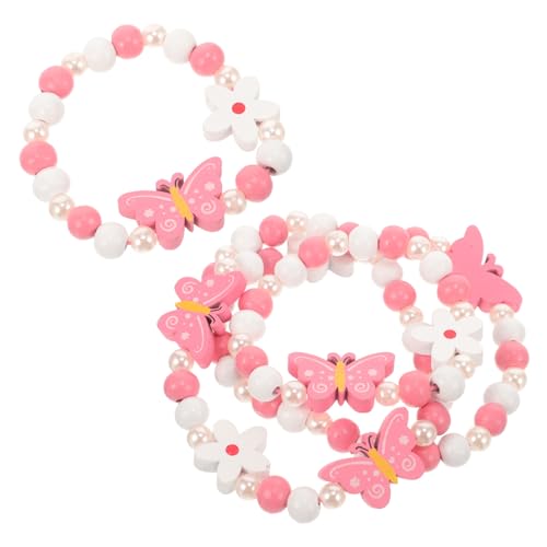IMIKEYA 1 Satz Mädchen Schmuckset mit Halskette und Armband Kreatives Perlen Design Schmetterling für Partys und Besondere Anlässe von IMIKEYA