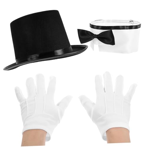 IMIKEYA 1 Satz Tarnkappe Jungs Party Cosplay Zaubererkostüm für Kleinkinder Zylinder Zaubererkostüm für Kostüm Hut Zauberer-Performance-Hut Stoff Black von IMIKEYA