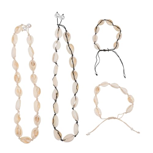 IMIKEYA 1 Satz Teiliges Muschelarmband Halskette Handgefertigt für Strand Reisen Partys Elegantes Design für Geschenkidee von IMIKEYA