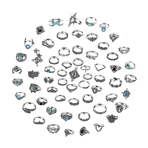 IMIKEYA 1 Satz Teiliges Retro Ring für Frauen Vintage Legierung Finger Ringe im Bohemian Stil Stapelbare und Verstellbare Schmuckstücke für IMIKEYA 1 Satz Teiliges Retro Ring für Frauen Vintage Legierung Finger Ringe im Bohemian Stil Stapelbare und Verstellbare Schmuckstücke für von IMIKEYA