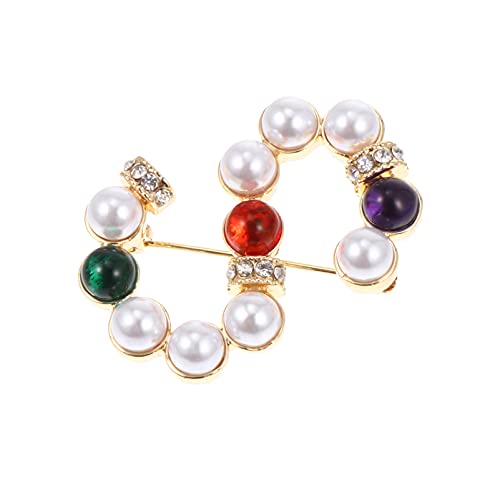 IMIKEYA 1 Stück Buchstaben Brosche Legierung Kreative Anstecknadel für Kleidung Taschen und Schals Perfektes Schmuckstück für Damen und Besondere Anlässe von IMIKEYA