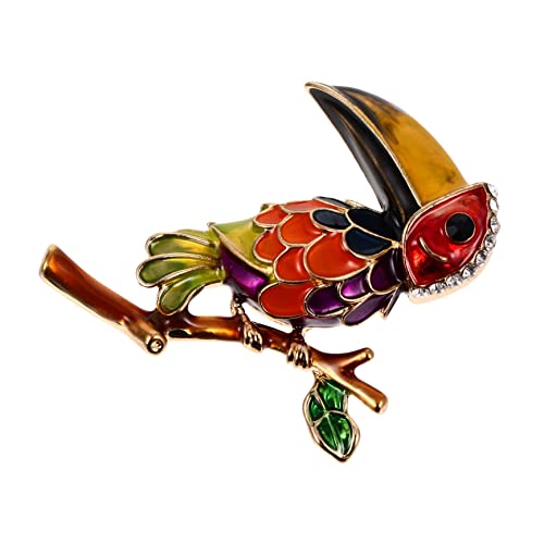 IMIKEYA 1 Stück Cartoon Öltropfen Brosche Kreative Papageienform Anstecknadel für Kleidung Modisches Accessoire für Jungen und Mädchen als für Freunde und Familie von IMIKEYA