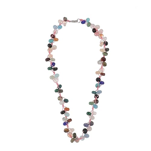 IMIKEYA 1 Stück Damen Halskette mit Natürlichem Stein Stilvolle Schmuckkette für Besondere Anlässe als für Partner oder Freundinnen von IMIKEYA