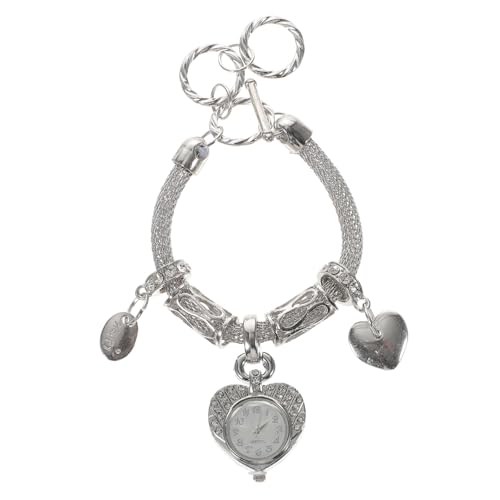 IMIKEYA 1 Stück Damenarmband mit Uhr Glitzerndes Armband mit Herzförmiger Uhr Modisches Schmuckstück für Frauen für Partys und Besondere Anlässe Elegantes Design von IMIKEYA