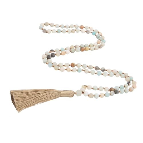 IMIKEYA Perlen Halskette Für Damen Mit Schickem Anhänger Aus Naturstein Lang Fein Verarbeitet Modisches Accessoire Für Vielseitige Tragegelegenheiten von IMIKEYA