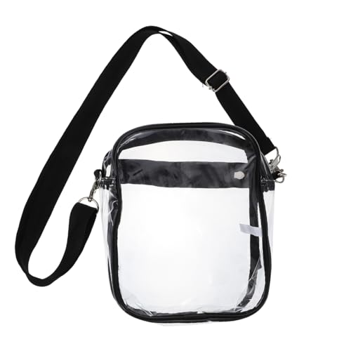 IMIKEYA 1 Stück Transparente PVC Umhängetasche für Damen Verstellbare Schultertasche Vielseitig Einsetzbar für Freizeit und Veranstaltungen Langlebig und IMIKEYA 1 Stück Transparente PVC Umhängetasche für Damen Verstellbare Schultertasche Vielseitig Einsetzbar für Freizeit und Veranstaltungen Langlebig und von IMIKEYA