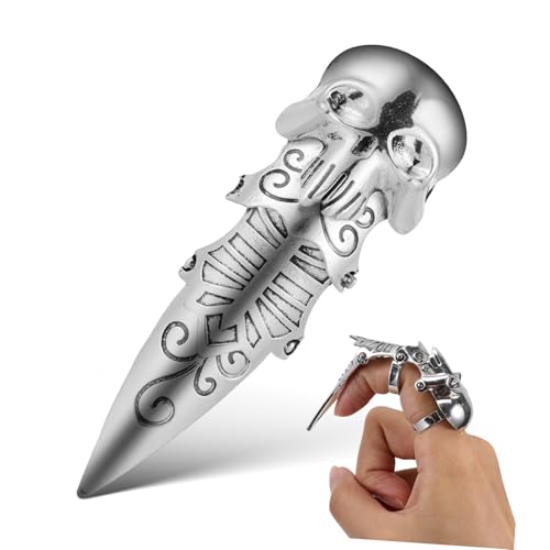 IMIKEYA 1 Stück Verstellbarer Punk Schädel Ring für Herren Retro Finger Schmuck Einzigartiges Design für Festivals Partys und Alltag Unisex Gothic Accessoire IMIKEYA 1 Stück Verstellbarer Punk Schädel Ring für Herren Retro Finger Schmuck Einzigartiges Design für Festivals Partys und Alltag Unisex Gothic Accessoire von IMIKEYA