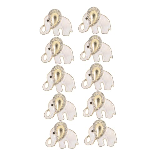 IMIKEYA 10stücke Kawaii-brosche Mit Elefantenmotiv Funkelnder Schmuck Aus Metall Einzigartige Damen-anstecknadel Mit Strasssteinen Cartoon-tier-broach Für Kleider Bling-schmuck Für von IMIKEYA